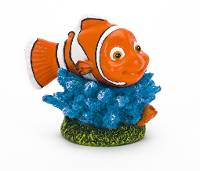 Penn-Plax Disney Finding Dory Small Aquarium Ornament - Nemo on Coral (2" Tall)