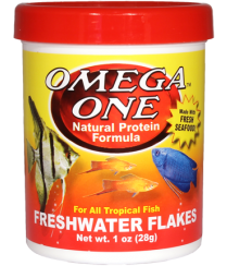 Omega One Freshwater Flake Fish Food (1 oz)