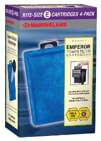 Marineland Emperor Power Filter Cartridge Rite-Size E (4 pack)
