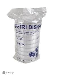 10 Pack Sleeve of Plastic Lab Petri Dishes (90 x 15 mm)