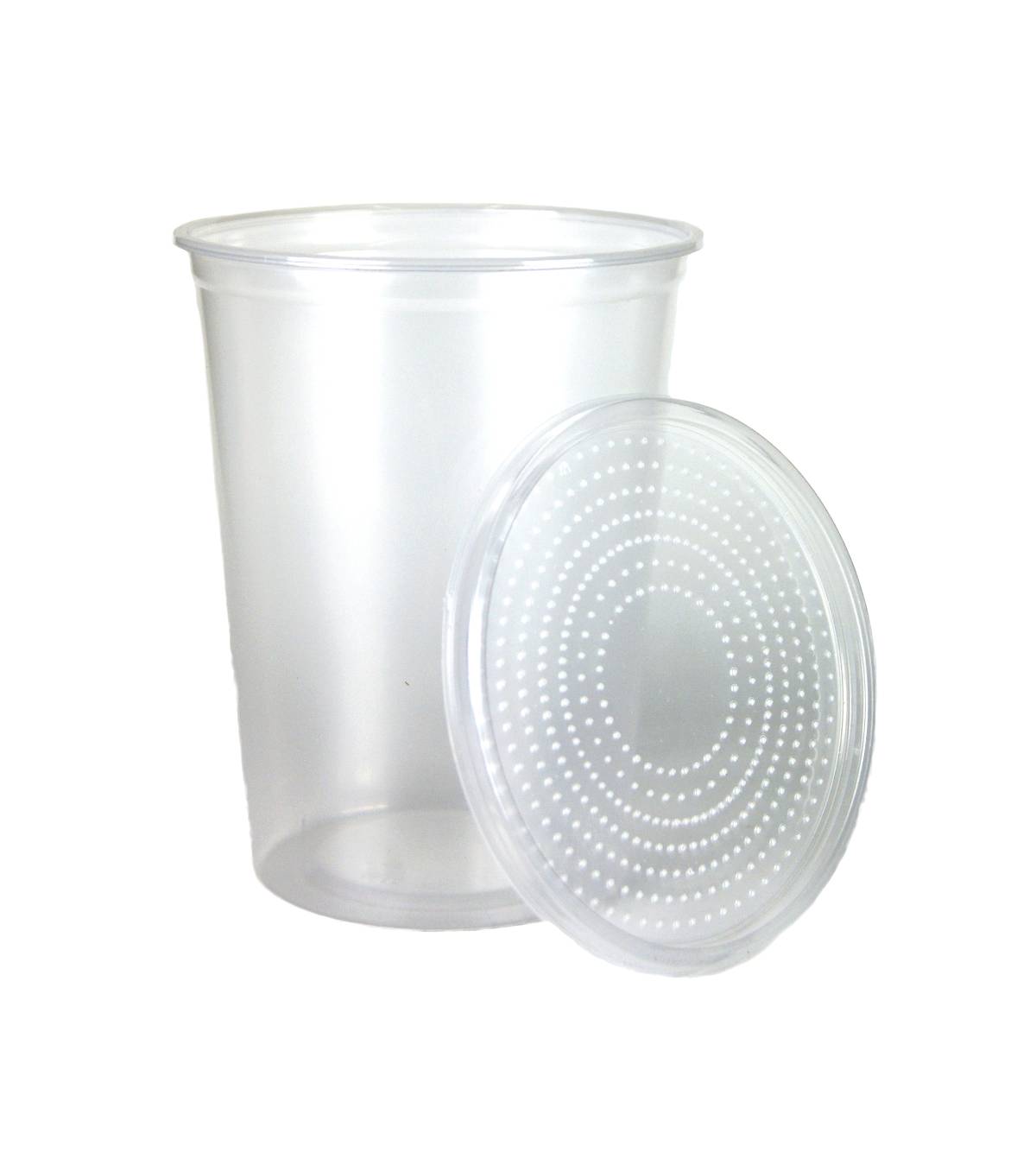 Order Plastic Cups with Mesh Lids