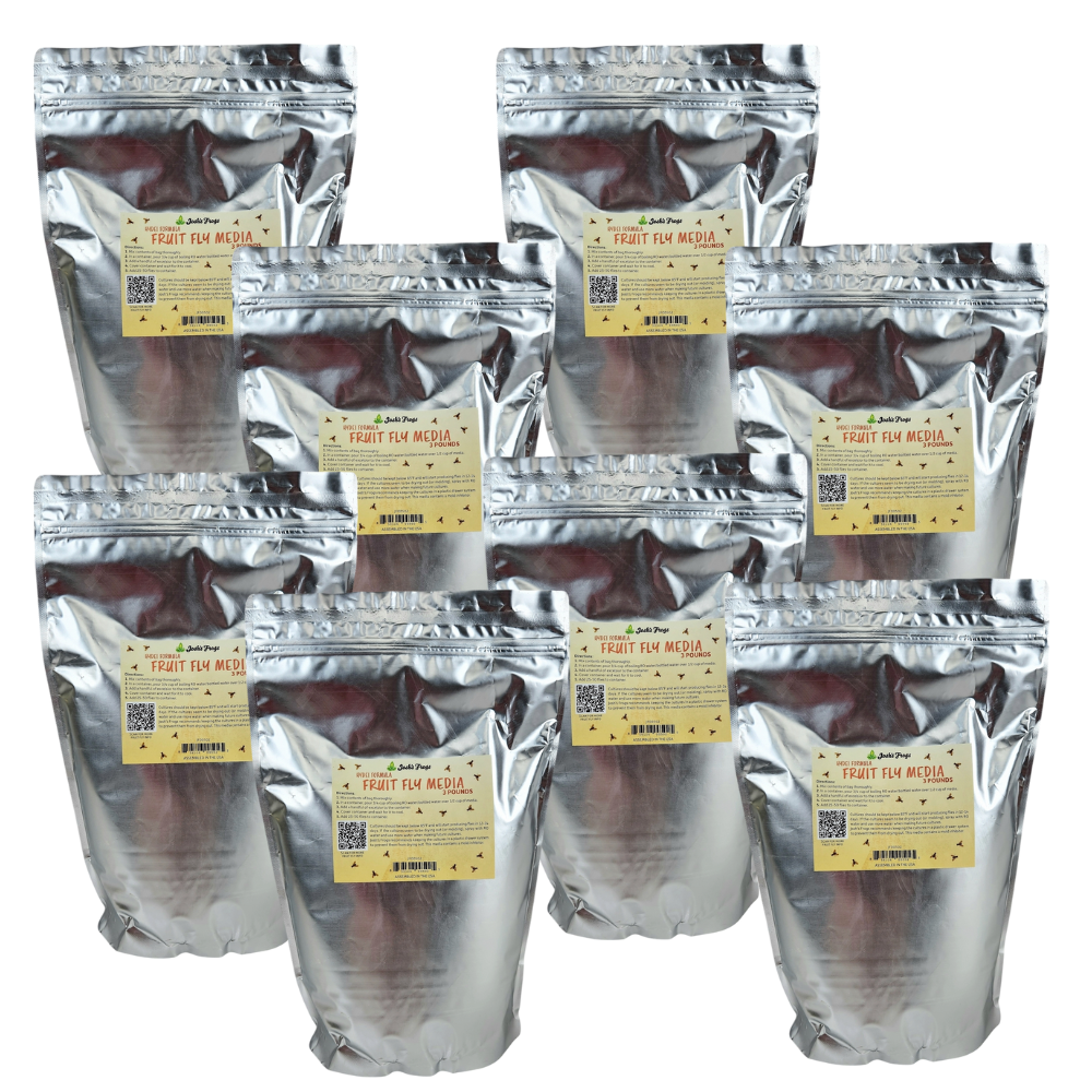 Fruit Fly Media 24 LBS (8 x 3 lb bags of Hydei)