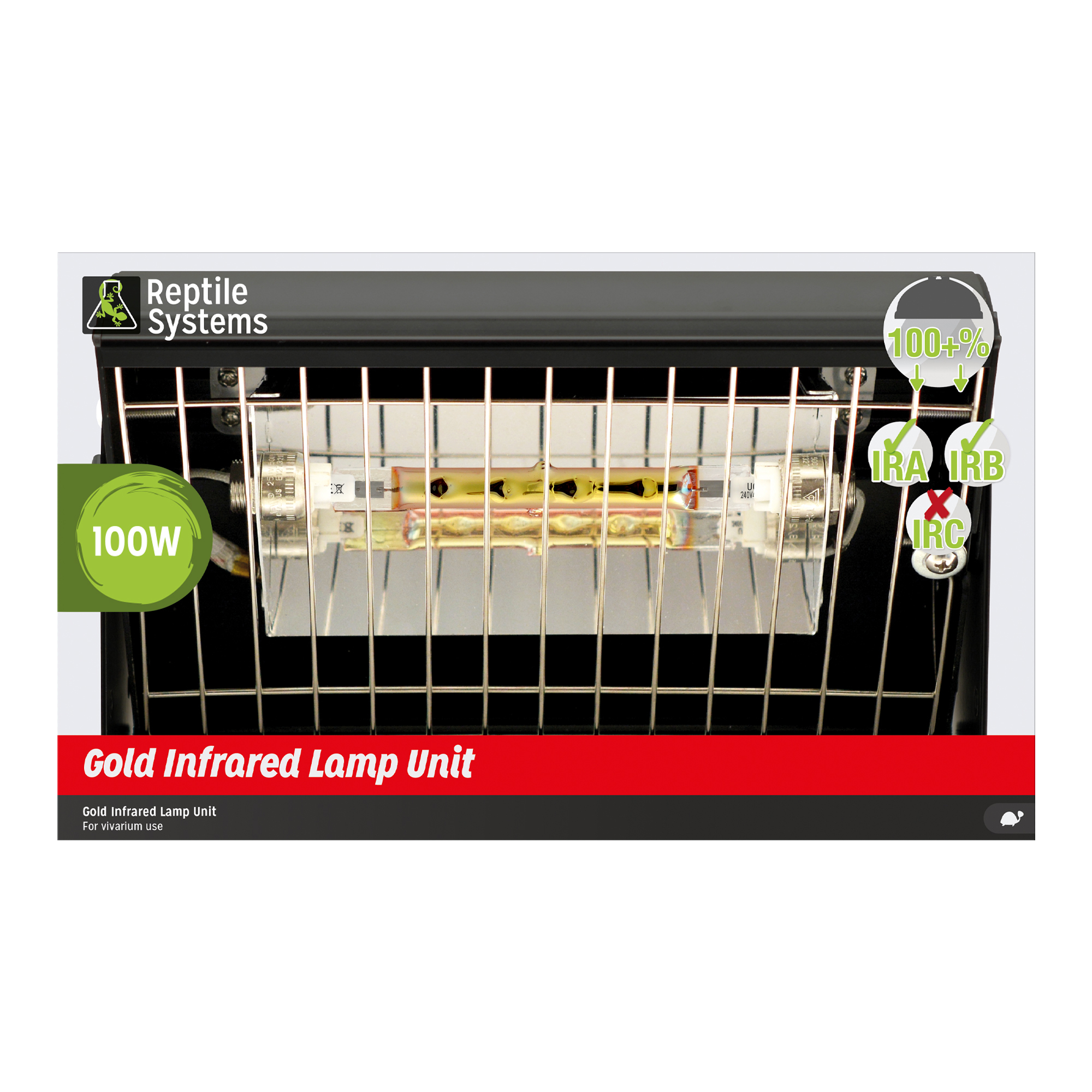 Reptile Systems Gold Infrared Lamp Unit (100 Watt)