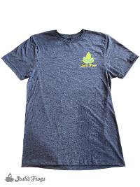 Josh's Frogs Gray T-Shirt with Left Chest Logo (Small)