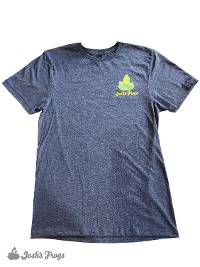 Josh's Frogs Gray T-Shirt with Left Chest Logo (Large)