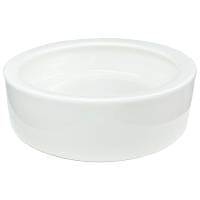 Lugarti Escape-Proof Ceramic Insect Feeder Dish | White (Large)