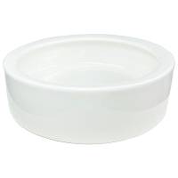 Lugarti Escape-Proof Ceramic Insect Feeder Dish | White (Small)