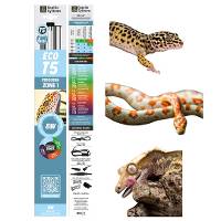 Reptile Systems Eco T5 Gen 2 Ferguson Zone 1 Fixture with Lamp (12 inch, 8 Watt)