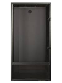 Zen Habitats 3.0 PVC Panel Reptile Enclosure (2'x2'x4') | Black