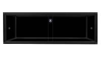 Zen Habitats 3.0 PVC Panel Reptile Enclosure (48"x24"x16") | Black