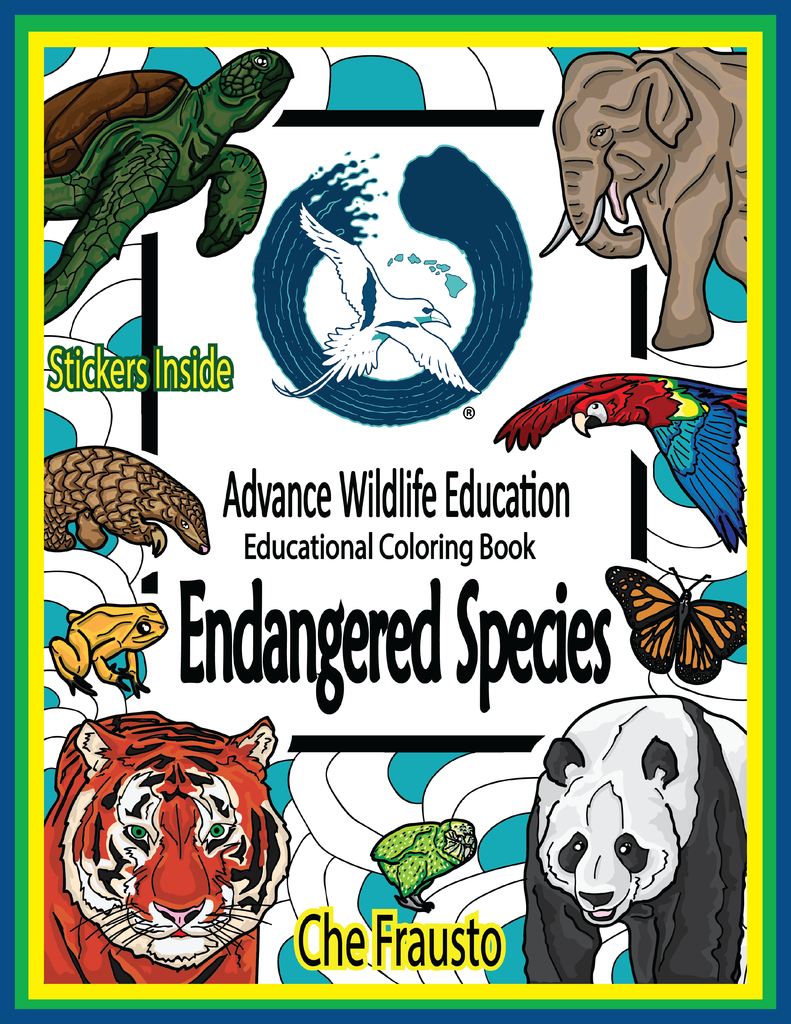 Advance Wildlife Education 'Endangered Species' Educational Coloring Book