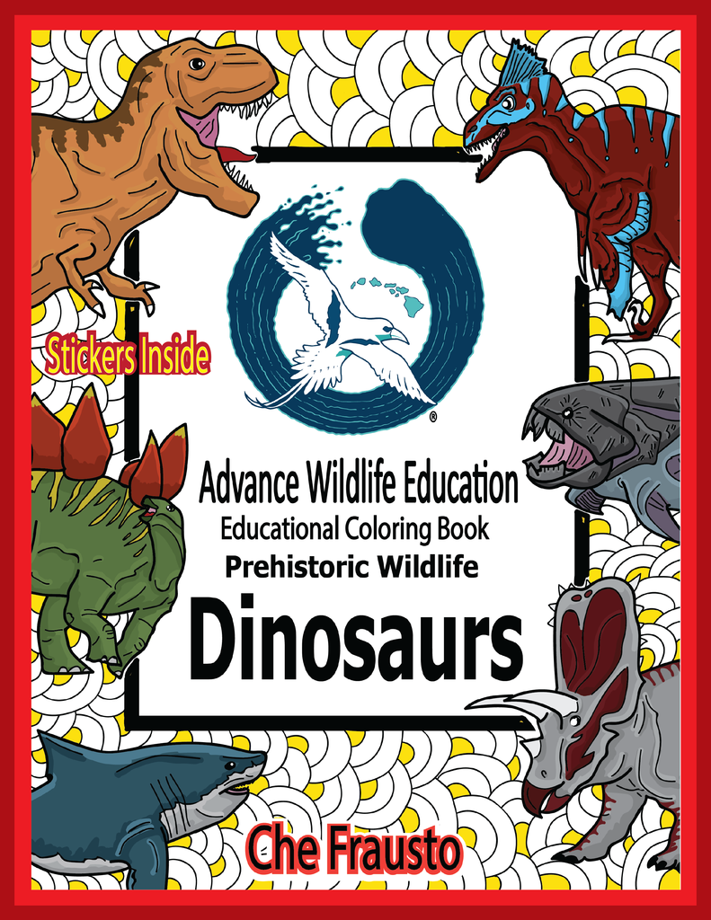 Advance Wildlife Education 'Prehistoric Wildlife - Dinosaurs' Educational Coloring Book