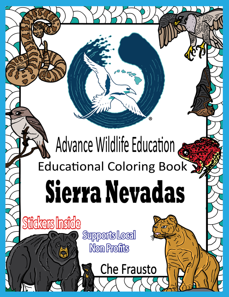 Advance Wildlife Education 'Sierra Nevadas' Educational Coloring Book