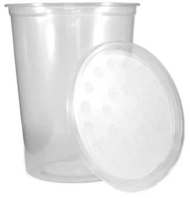 Deli Cups Insect Culture containers. Plastic (8 oz) NO LIDS - USMANTIS