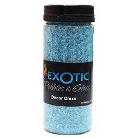 Exotic Pebbles Aqua Glass 1.5 lb. Deco Jar (1-4mm pieces)