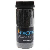 Exotic Pebbles Black Pebbles 1.65 lb. Deco Jar (4-6mm pieces)