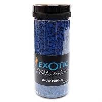 Exotic Pebbles Blue Pebbles 1.5 lb Deco Jar (4-6mm pieces)