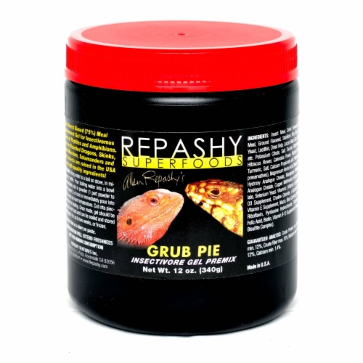 Repashy Grub Pie Insectivore Diet Gel Premix (Reptile) 3 Oz JAR