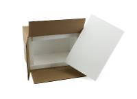 12x8x8 Insulated Shipping Box with 1" Foam