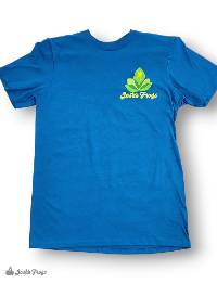 Josh's Frogs Antique Sapphire T-Shirt with Left Chest Logo (Large)
