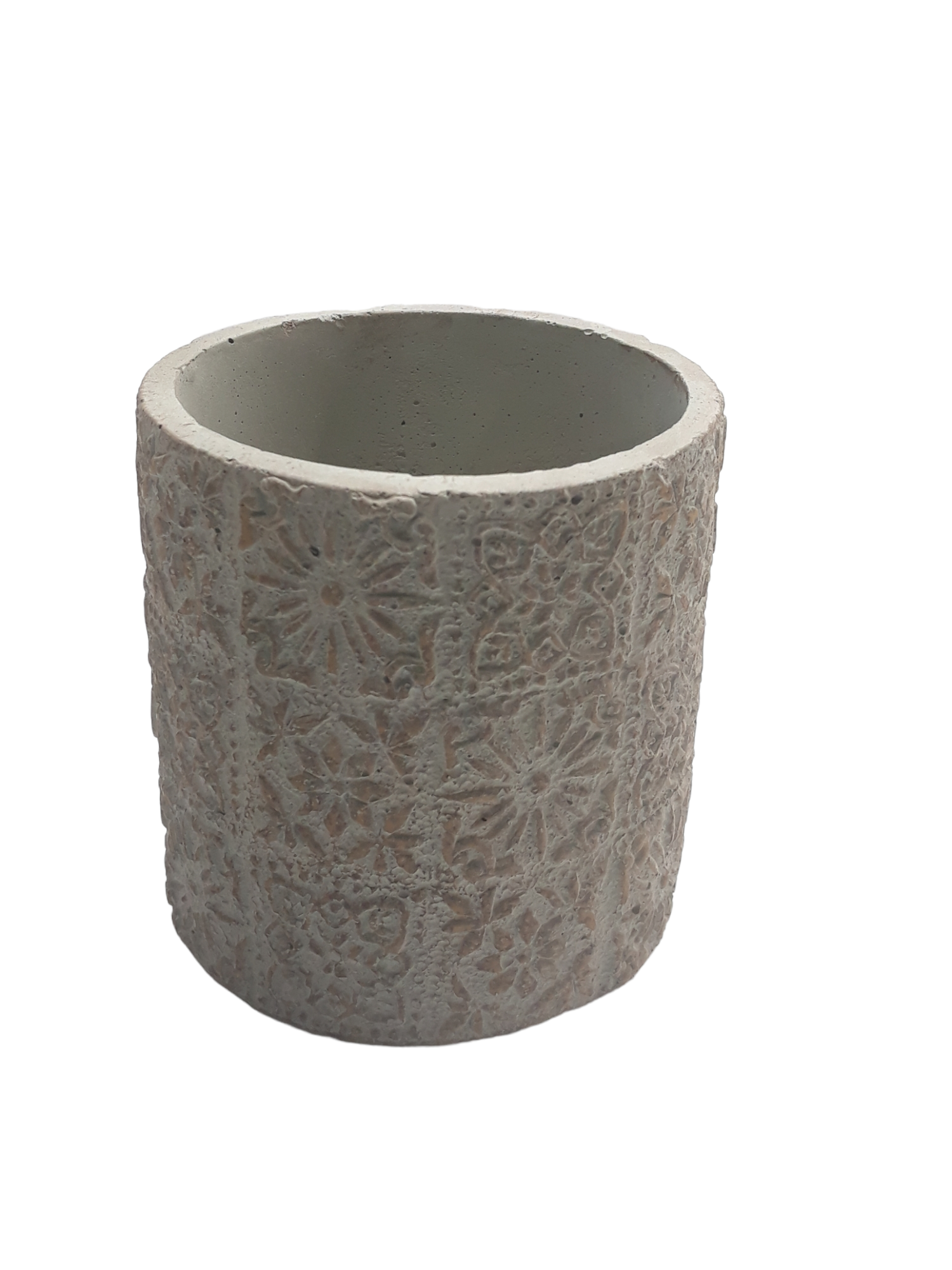 Michael Carr Designs® 3.5" Floral Patchwork Pot - Beige