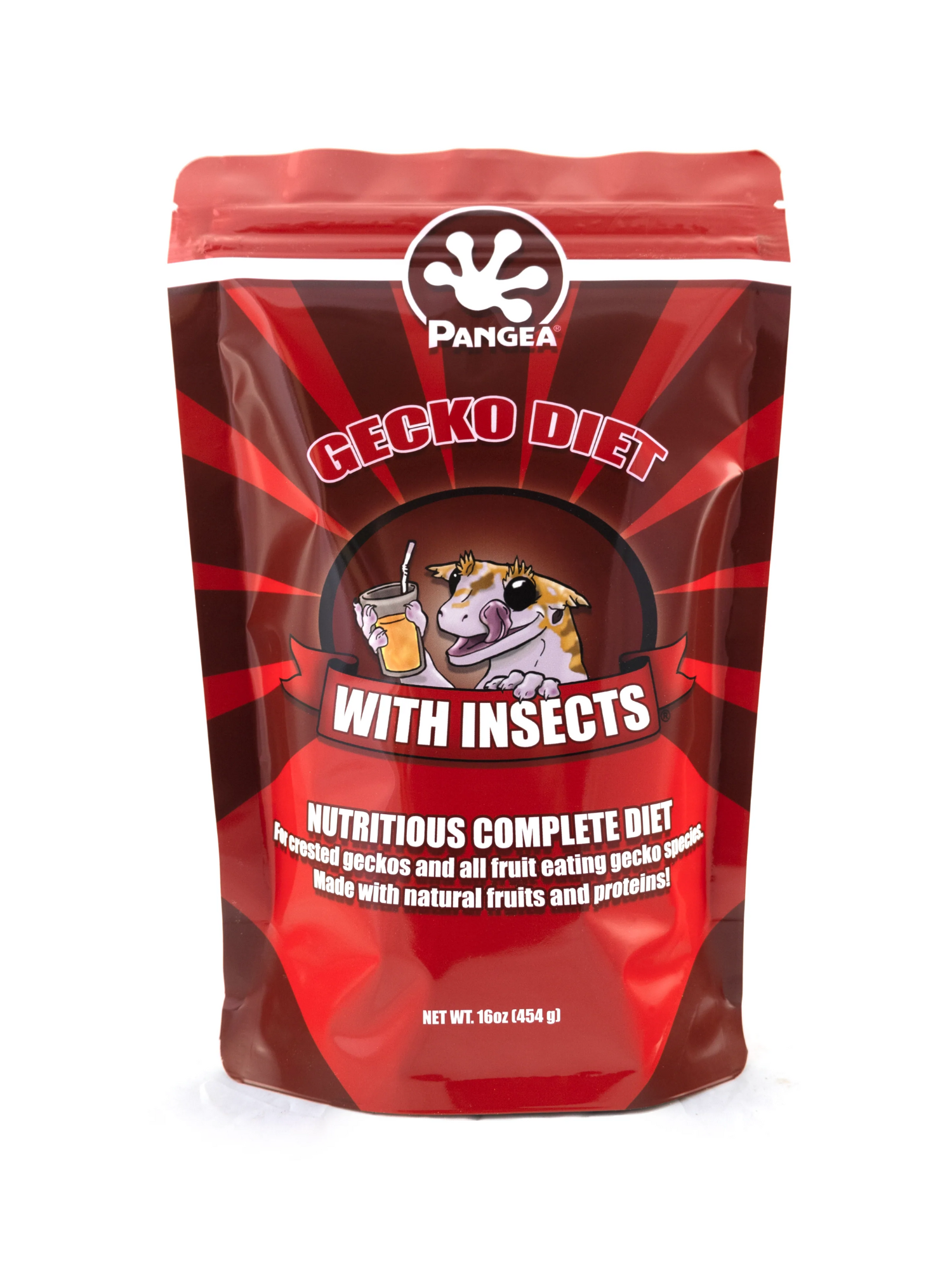 Pangea Gecko Diet with Insects™ - RED (16 oz.)
