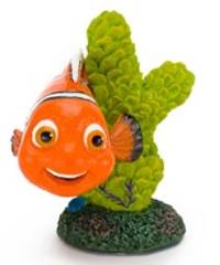 Penn-Plax Disney Finding Nemo Mini Aquarium Ornaments - Nemo & Coral (2" Tall)