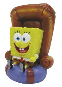 Penn-Plax Nickelodeon Spongebob Squarepants in Chair Aquarium Ornament (5" Tall)