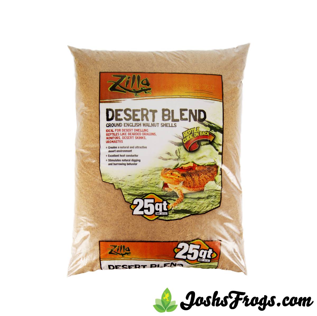 Zilla Ground English Walnut Shells Desert Blend 5 qt