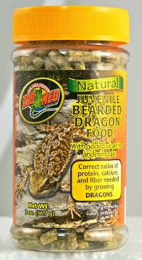 Zoo Med Natural JUVENILE Bearded Dragon Food (2 oz - Dry Pellets)