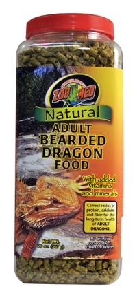 Zoo Med Natural ADULT Bearded Dragon Food (20 oz - Dry Pellets) - CLOSE TO EXPIRATION