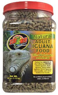 Zoo Med Natural ADULT Iguana Food (40 oz - Dry Pellets)
