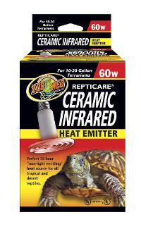Zoo Med ReptiCare Ceramic Infrared Heat Emitter (60 Watt, 10-20 Gallon)