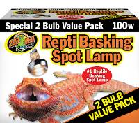 Zoo Med Repti Basking Spot Lamp - 2 Pack (100 Watt)