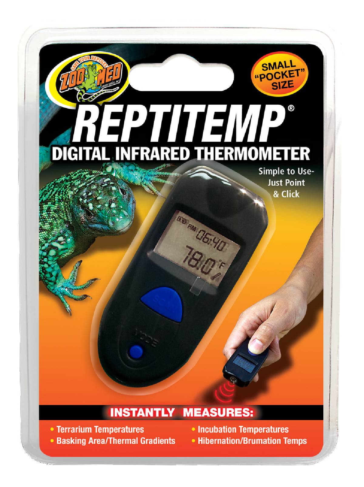 ZILLA Thermometer-Hygrometer for Reptile Terrariums, Digital 